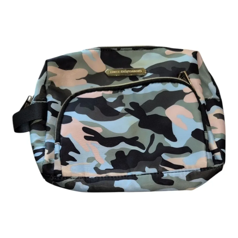 Aimee kestenberg camo makeup bag toiletry travel resort wear